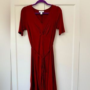 Motherhood Maternity burgundy dress